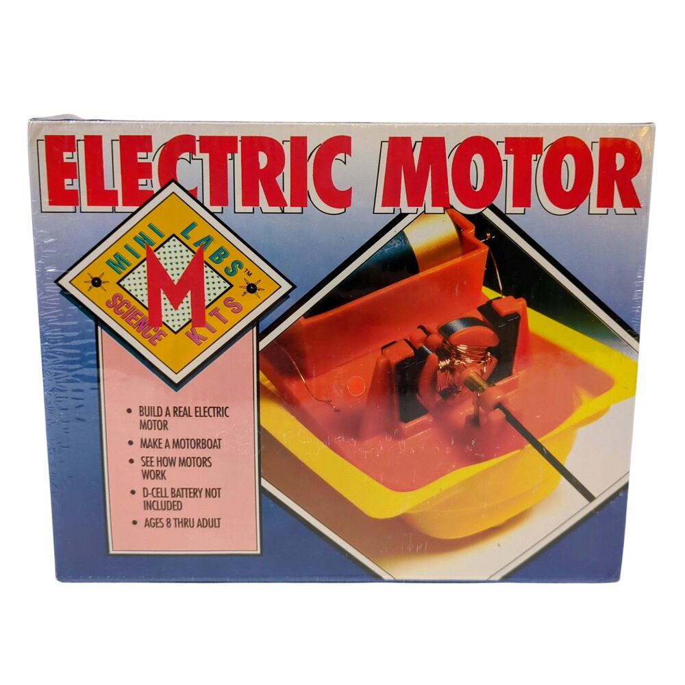 Mini Labs Science Electric Motor Kit Build a Motorboat STEM Educational Toy NEW